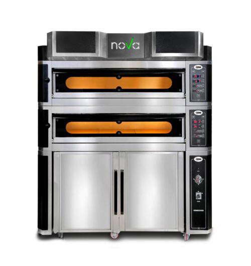 Pizzaofen - 6+ 6x Ø 35cm | 16 kW,3NAC| 400V | Vollschamott - 2 Backkammern | Digitale Steuerung – Bild 2