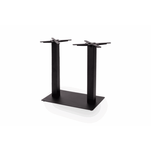 Tischgestell ALFA BAR DUO Schwarz – Barhöhe 108 cm, 40×70 cm Basis – Bild 3