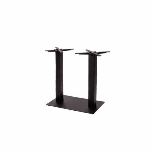 Tischgestell ALFA BAR DUO Schwarz – Barhöhe 108 cm, 40×70 cm Basis – Bild 2