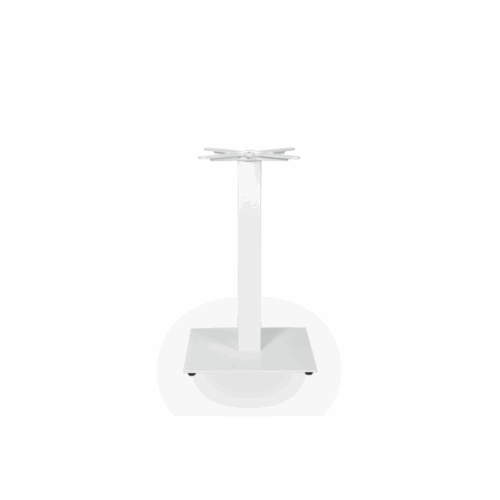 Tischgestell ALFA S Weiß – weißes Bistro-Gestell 45×45 cm, 72 cm Höhe – Bild 6