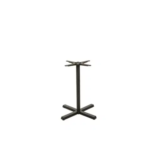 Tischgestell PRISMA R – Gusseisen-Gestell 61×61 cm, Höhe 72 cm, Säule Ø 6 cm