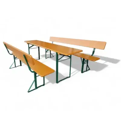 Bierzeltgarnitur Set mit Lehne