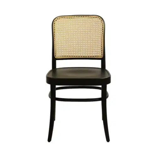 Holzstuhl Loomi 811 Rattan - Schwarz Holzstuhl Loomi 811 Rattan - Schwarz