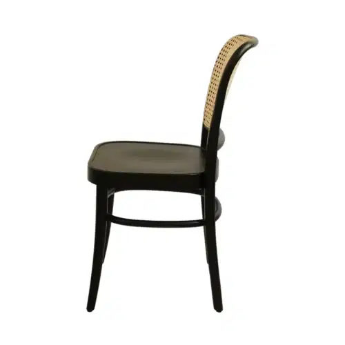 Holzstuhl Loomi 811 Rattan - Schwarz Holzstuhl Loomi 811 Rattan - Schwarz