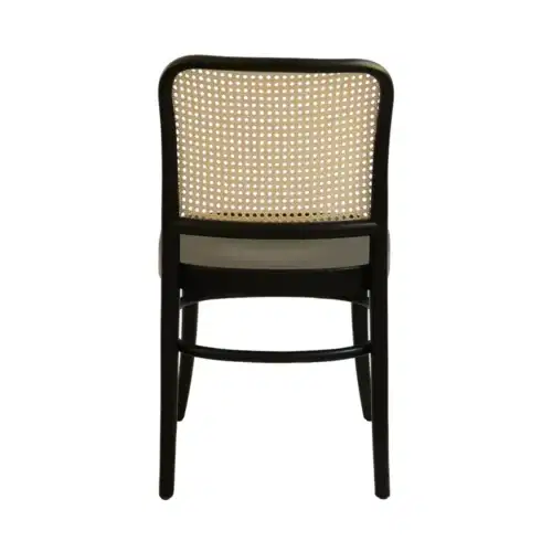 Holzstuhl Loomi 811 Rattan - Schwarz Holzstuhl Loomi 811 Rattan - Schwarz