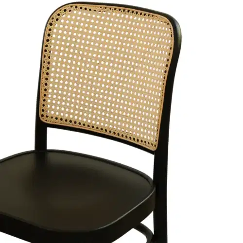 Holzstuhl Loomi 811 Rattan - Schwarz Holzstuhl Loomi 811 Rattan - Schwarz