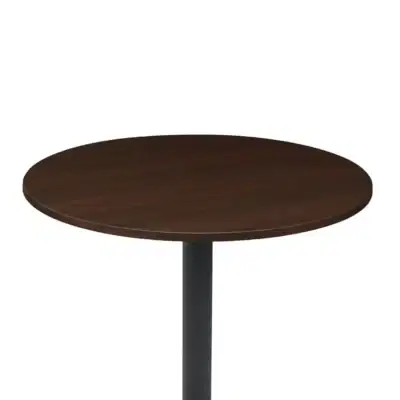 tischplatte rund Dark Walnut