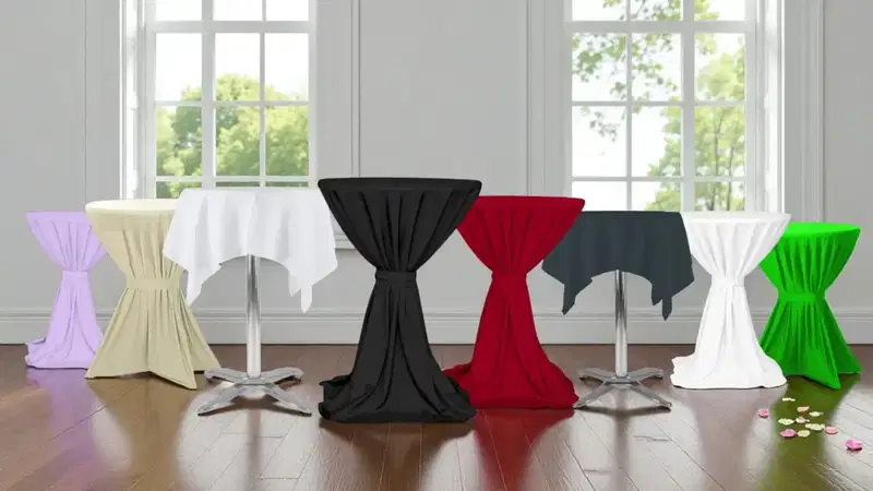 Stehtischdecken: Stilvolle Tischlösungen für Events