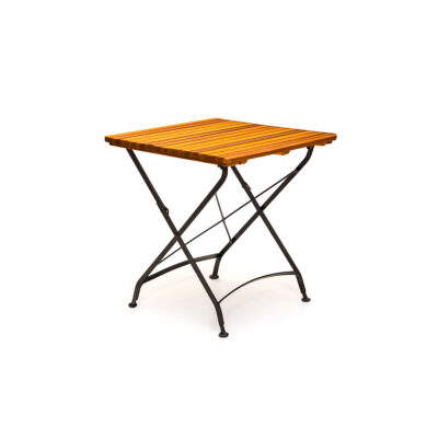 Biergartentisch 70 x 70 cm LARA – klappbarer Biergartentisch aus Akazienholz