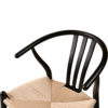 Holz Restaurantstuhl WISHBONE – Schwarz