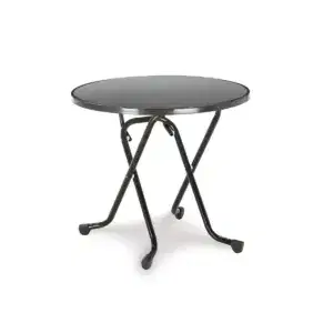 Klapptisch rund 80 cm Anthrazit