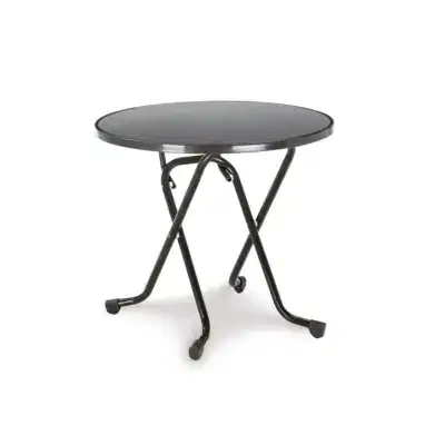Klapptisch rund 80 cm Anthrazit