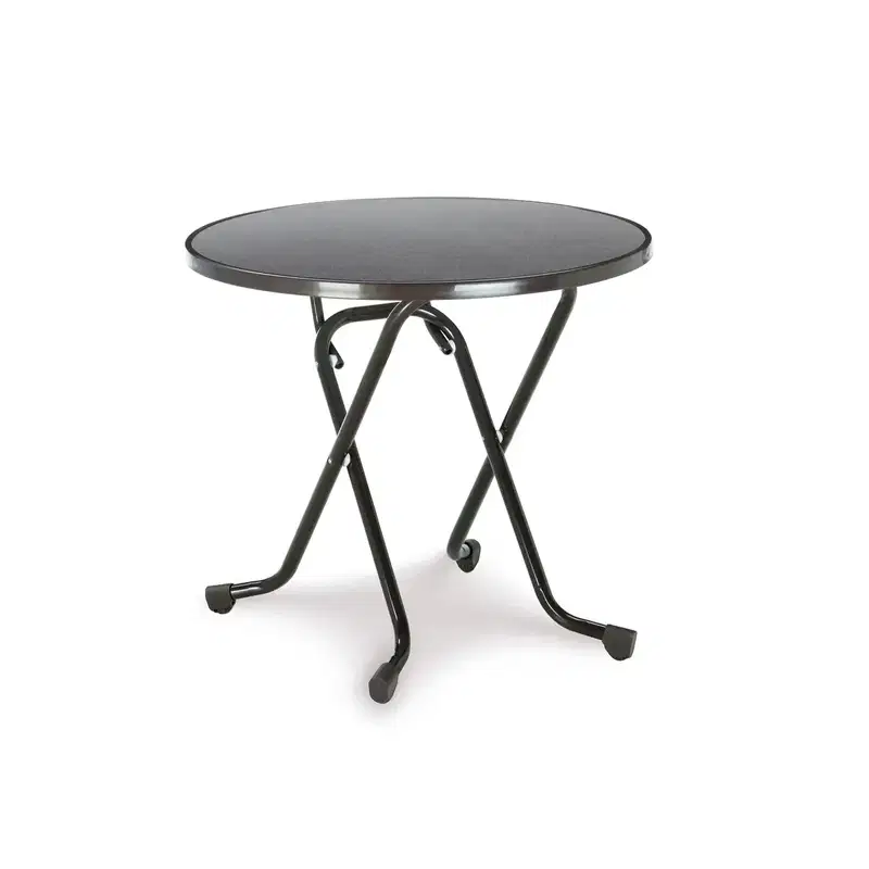 Klapptisch rund 80 cm Anthrazit Klapptisch rund 80 cm Anthrazit