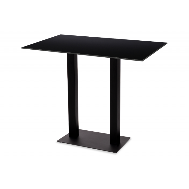 Tiefschwarz V0086 alfa bar duo Biergartentisch ALFA BAR DUO Mit HPL-Platten Tiefschwarz V0086-120x79 cm – Bild 1