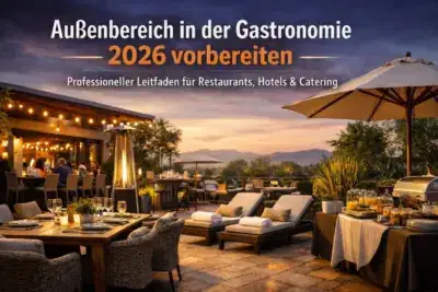 Gastronomie Außenbereich 2026 vorbereiten – Professionell gestaltete Restaurant- und Hotelterrasse mit Outdoor Möbeln