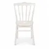 Hochzeitsstuhl Napoleon Pearl von hinten mit dekorativer Rückenlehne im klassischen Napoleon-Design