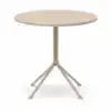 Biergartentisch rund beige