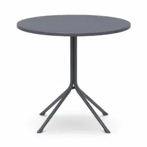Biergartentisch rund dunkelgrau