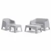 gartentisch DUNA-T 49x49 Hellgrau