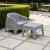 gartentisch DUNA-T 49x49 Hellgrau