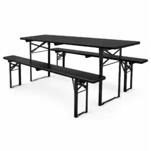 Bierzeltgarnitur in Brauereiqualität schwarz