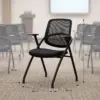Konferenzstuhl Linea Schwarz Maße